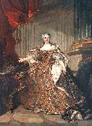 Louis Tocque Queen of France oil